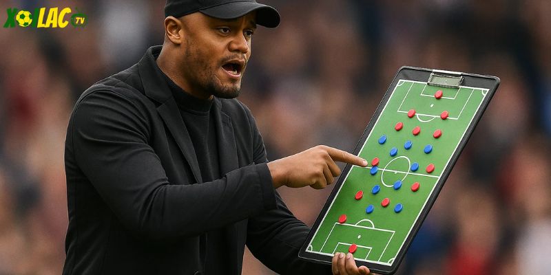 HLV Vincent Kompany, người dẫn dắt Bayern Munich vô địch với chiến thuật thông minh. HLV Vincent Kompany, người dẫn dắt Bayern Munich vô địch với chiến thuật thông minh.