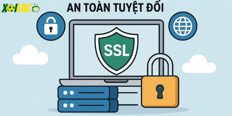 Công nghệ mã hóa SSL bảo vệ dữ liệu người dùng an toàn tuyệt đối.