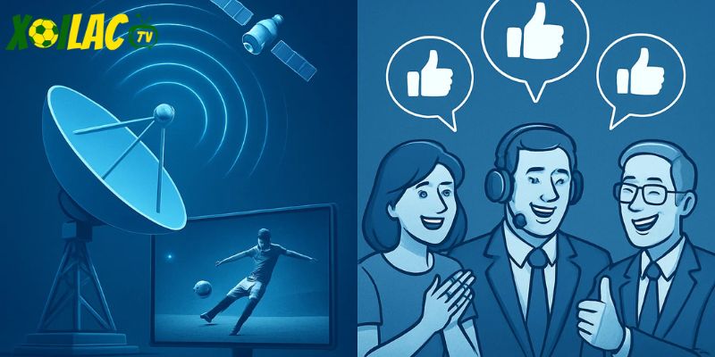 Nhận được nhiều lời khen ngợi về công nghệ phát trực tiếp Nhận được nhiều lời khen ngợi về công nghệ phát trực tiếp