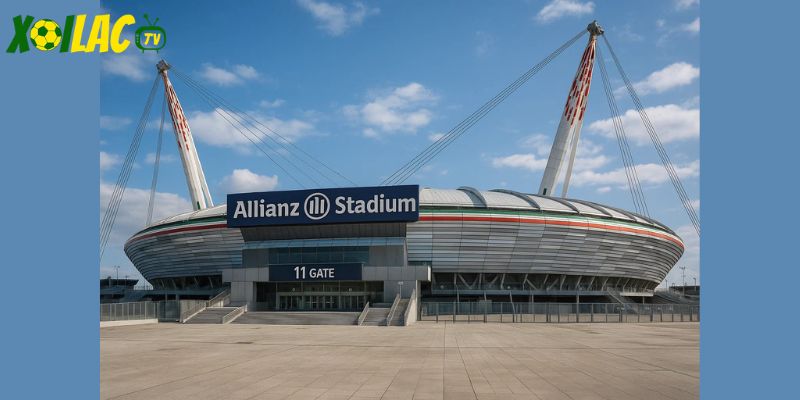 Allianz là điểm tựa trong trận Juventus vs Inter Milan.